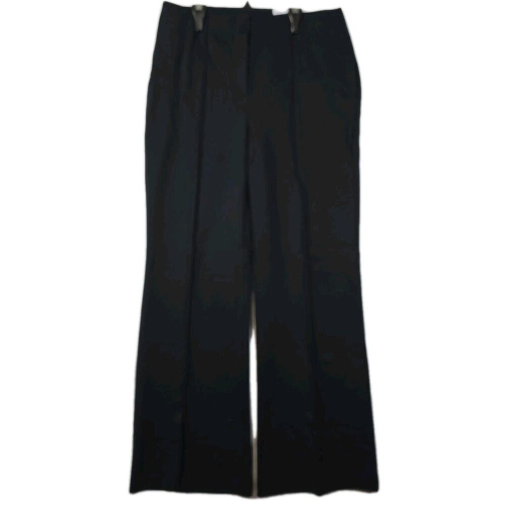 Liz Claiborne‎ Alexis Trouser Flare Leg Pants Black Size 10 NWT Stretch Career